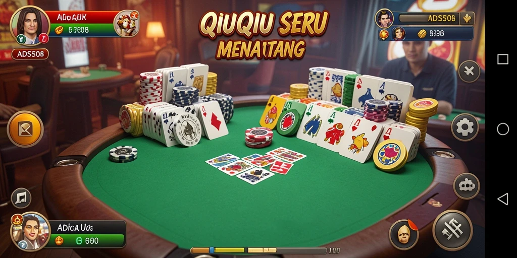 Tampilan gameplay QiuQiu di ADS508 yang seru dan interaktif.