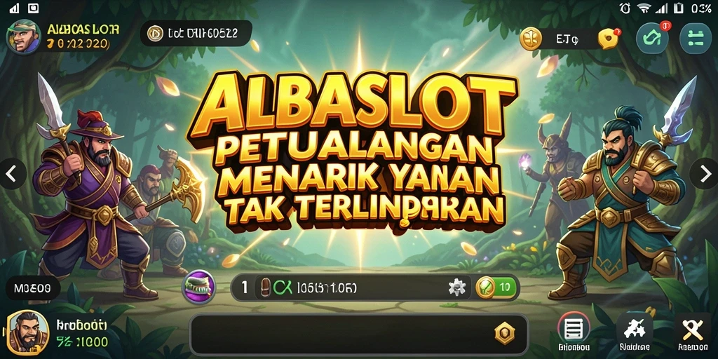 Tampilan gameplay menarik dari ALBASLOT yang penuh petualangan.