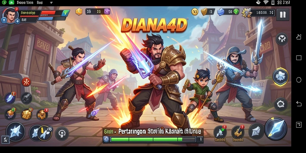 Tampilan action seru dari gameplay DIANA4D yang menegangkan.