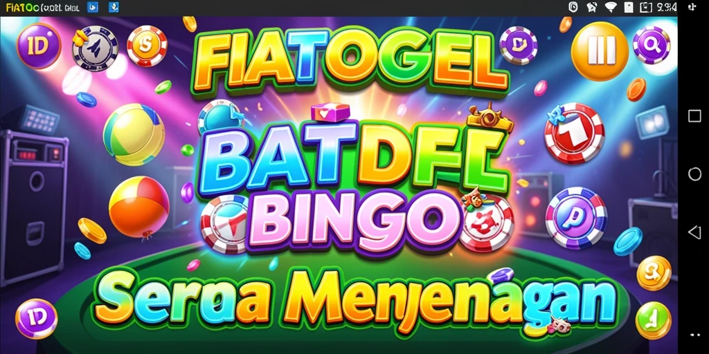 Tampilan interaktif gameplay Bingo yang memukau.