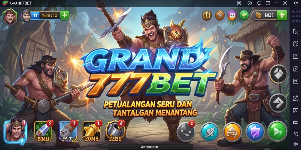 Gameplay mendebarkan dan petualangan menantang di GRAND77BET.
