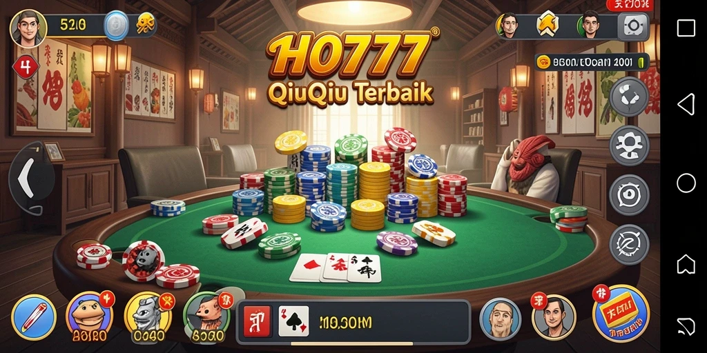 Tampilan menarik dari game QiuQiu yang penuh aksi.