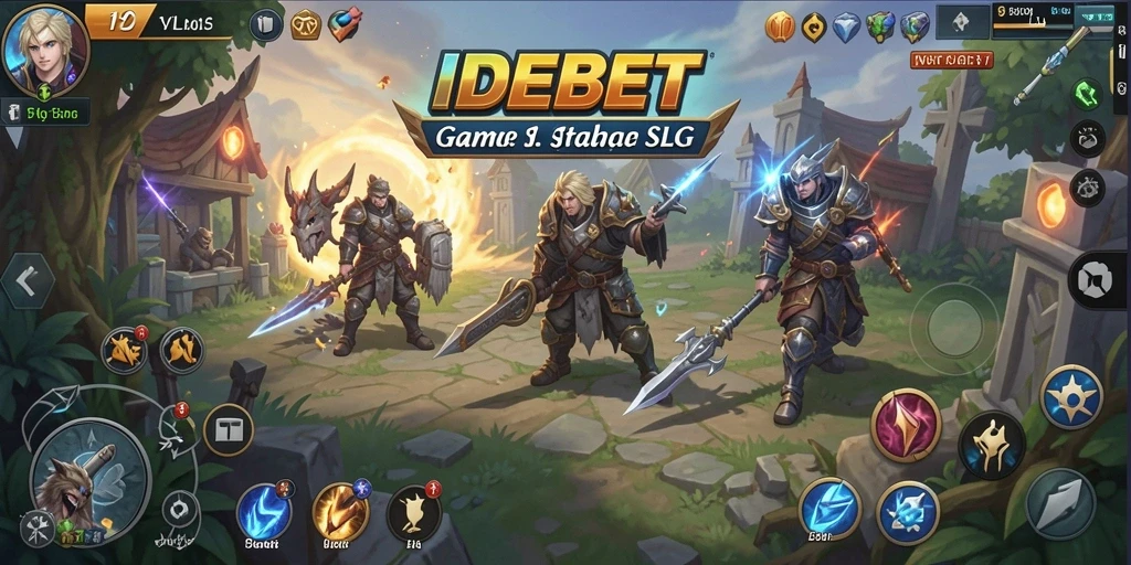 Screenshot IDEBET menampilkan aksi strategi yang seru dalam pertempuran.