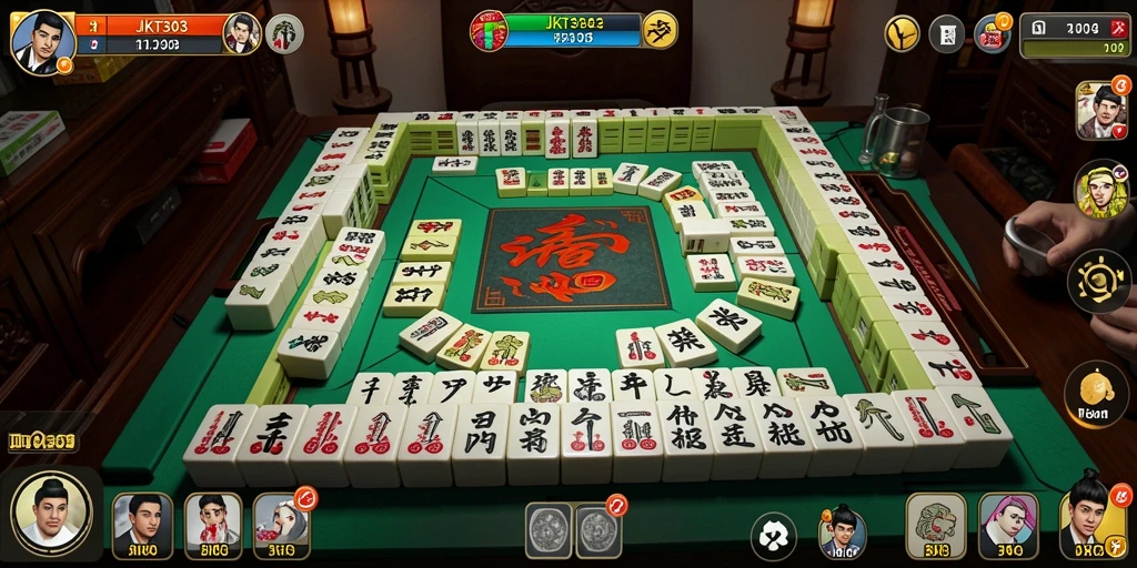 Tampilan utama JKT303 menampilkan gameplay Mahjong yang menyenangkan.