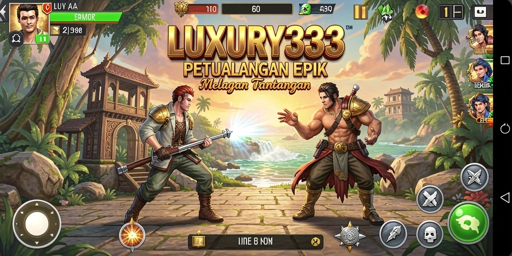 Gameplay LUXURY333 menampilkan eksplorasi dunia yang penuh tantangan dan keindahan.