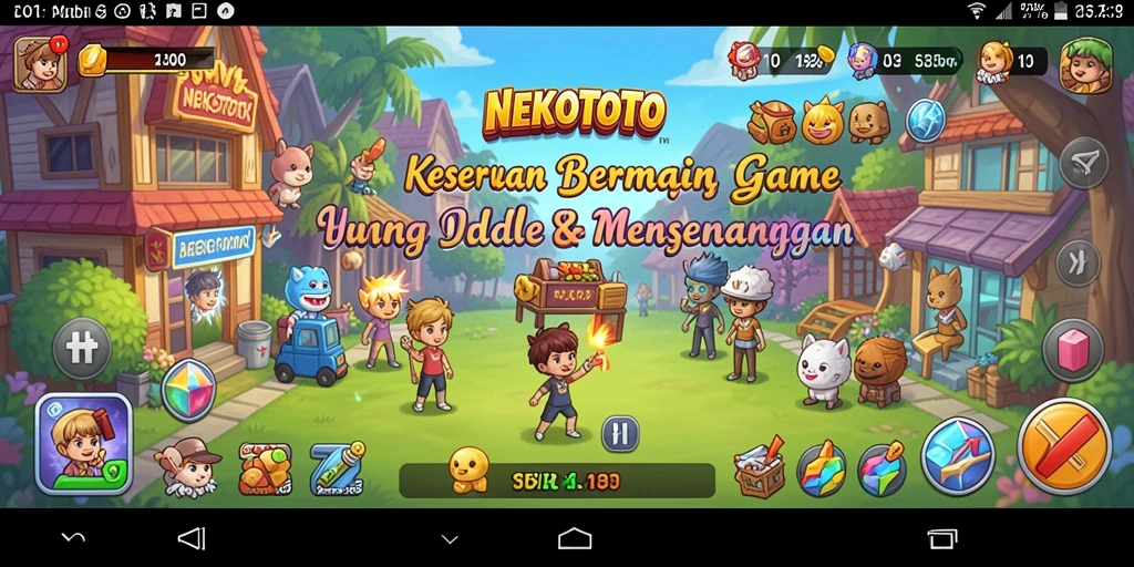 Tampilan gameplay <strong>NEKOTOTO</strong> memberikan kesan menyenangkan dan menghibur.