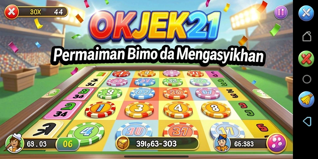 Gameplay Bingo seru yang mengasyikkan di OKJEK21.
