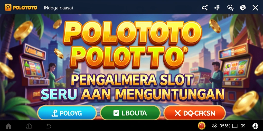 Screenshot utama POLOTOTO menampilkan keseruan gameplay Slot yang menarik.