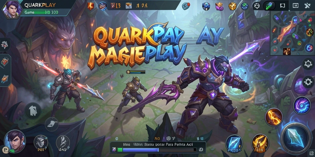 Gameplay seru di QUARKPLAY dengan aksi tim yang intens.