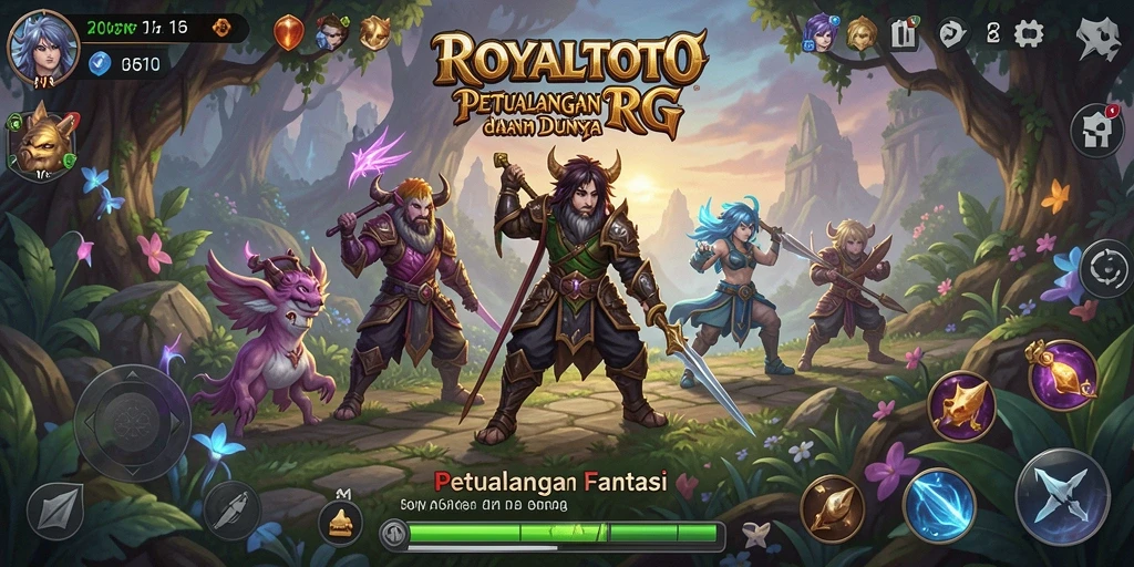 Tangkapan layar menampilkan pertempuran mendebarkan di ROYALTOTO.