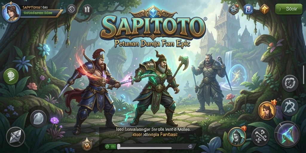 Tampilan gameplay <strong>SAPITOTO</strong> yang seru dan interaktif di dunia RPG.