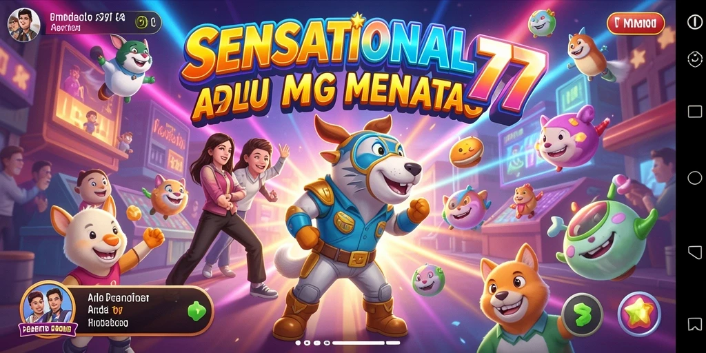 Tampilan gameplay seru SENSATIONAL77 dengan banyak tantangan.