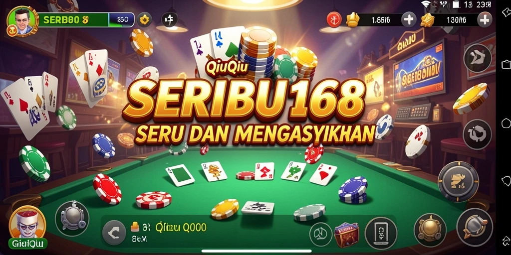 Tampilan gameplay seru dari QiuQiu di SERIBU168.