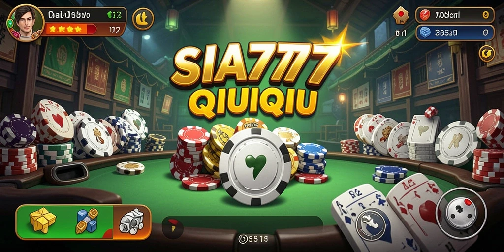 Screenshot utama SIA777 menunjukkan keseruan gameplay QiuQiu.