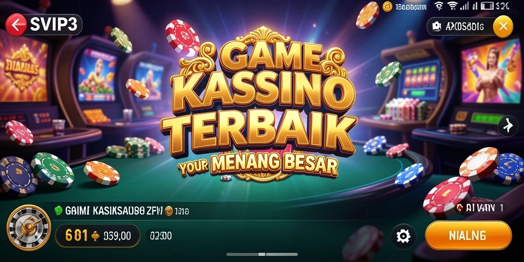 Tampilan gameplay seru dan warna-warni dari SVIP3 dalam suasana kasino.