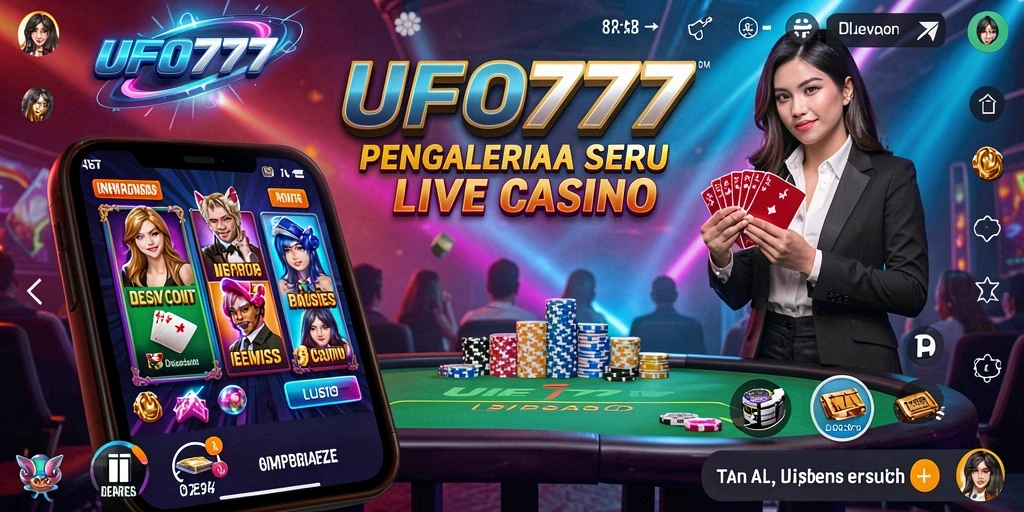 Tampilan gameplay Live Casino yang seru di UFO777.