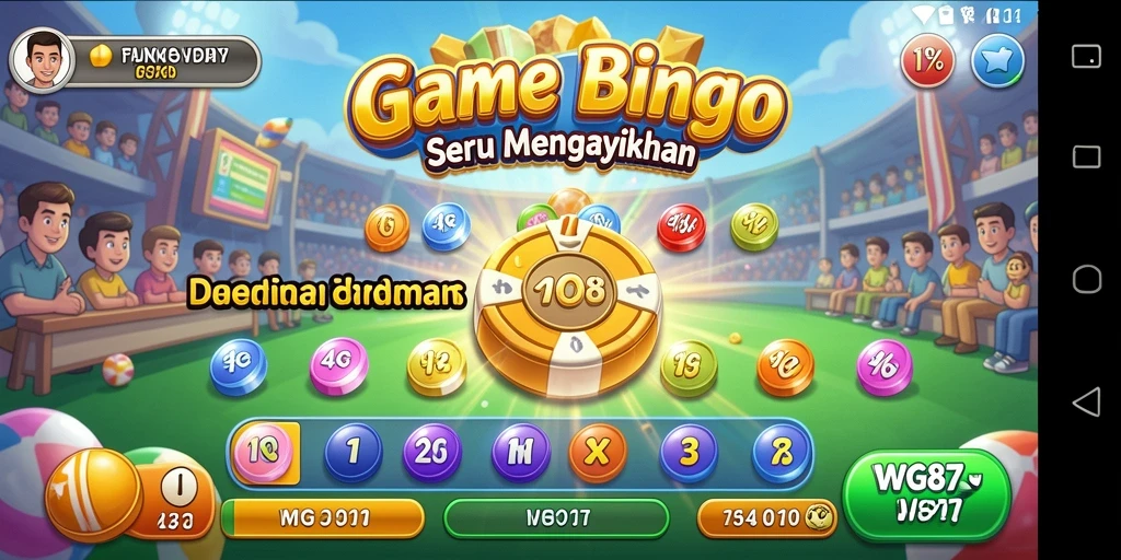 Tampilan gameplay seru dan interaktif dari game Bingo.