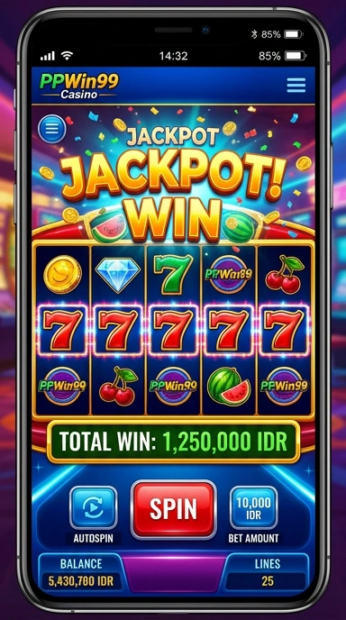 Tampilan aplikasi ppwin99 yang sederhana dan intuitif.